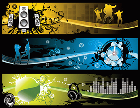 潮流横幅banner矢量素材